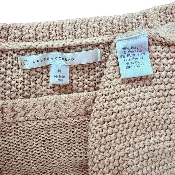 LC Lauren Conrad Beige 'Ooh La La' Sweater - Picture 4 of 5